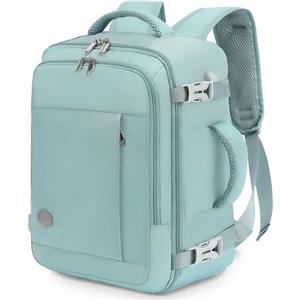 VANKEV Zaino Ryanair 40x20x25 Zaino da Viaggio Aereo Bagaglio a Mano Donna Uomo 20L per Voli Porta PC 14 Pollici per Scuola e Lavoro Trekking azzurro