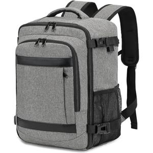 KLOSTAIN Zaino Ryanair 40x20x25 Zaino da Viaggio Aereo Bagaglio a Mano 20L Borsa da Cabina per Uomo e Donna da Viaggio Lavoro e Scuola Trekking, Grigio Mélange Chiaro