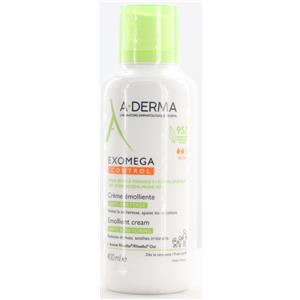 A-DERMA Exomega Control Crema Emolliente 400 ml - Lenitiva per pelle secca e atopica, anti-prurito
