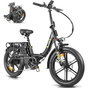 mihogo F1 Bici Elettrica Pieghevole, Bici Elettrica da 20.8Ah/748.8WH Batteria Rimovibile, Autonomia di 150 km E-bike，20×3.0 Fat Tire Elettrica,7 Velocità ebike da per Ogni Terreno
