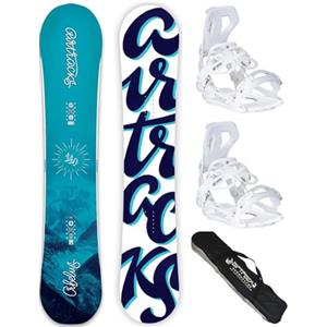 Airtracks Snowboard Set - TAVOLA ORBELUS Lady 140 - ATTACCHI Master W M - SB Bag