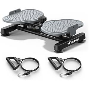 MERACH Twist Waist Disc Board per le Donne, Waist Whisper con 2 Fasce Elastiche, Pedana Rotante Dimagrante per Allenare Core e Fianchi, 136KG Max per Fitness & Ginnastica - Nero