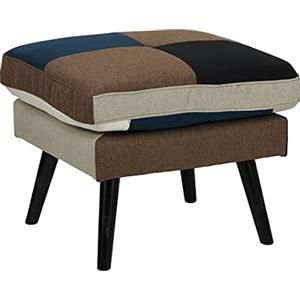 Totò Piccinni Divano in Tessuto Patchwork imbottito con Braccioli (Moon, Pouf)