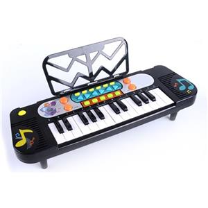Generic Pianoforte Elettrico Portatile per Bambini Principianti Tastiera Musicale Elettronica Portatile 37 Tasti per la Scuola Domestica Alimentato a Batteria (25 tasti 11 modalità)
