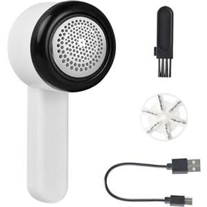 Fangehong Levapelucchi Elettrico, Togli Pelucchi Elettrico con Display Digitale a LED, Taglia Pelucchi con 6 Lame, Rimuove Pelucchi Ricaricabile, Rasoio Elimina per Vestiti Mobili Divano Maglione Coperta Abiti