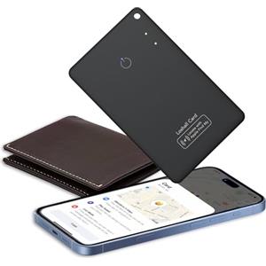 CASCHO Air Tag Card Ricaricabile Wallet Tracker Thin 1.6mm, Localizzatore di Portafoglio Ricaricabile Compatibile con Apple Dov'è(solo iOS), IP68 Impermeabile Smart Tag per Valigie/Borse/Passaporto/Chiavi