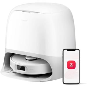 roborock Qrevo Curv S5X Robot Aspirapolvere, Doppio Antigroviglio, 18.500 Pa, Spazzola Laterale e Mocio FlexiArm, Rilevamento Intelligente dello Sporco, Lavaggio con acqua calda a 75°C, SmartPlan