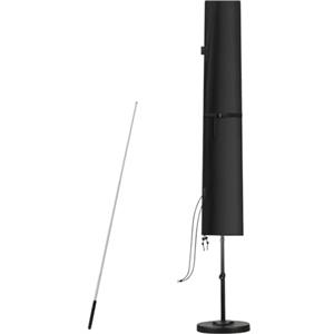 SanGlory Copertura Ombrellone da Giardino, Impermeabile Copriombrellone da Esterno, Copertura Protettiva per Ombrellone, Antivento, Anti-UV Copri per Ombrellone con Asta, 140x26/30cm