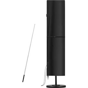 SanGlory Copri Cmbrellone da Giardino, Copertura per Ombrellone 230cm, Coperture Protettiva per Ombrellone da Giardino con Asta, Impermeabile Doccia Solare da Giardino, 230x65/65cm