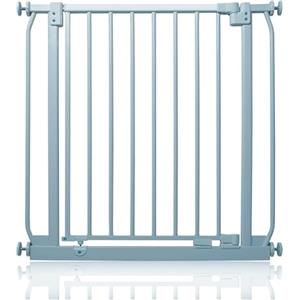 Safetots Cancelletto di Sicurezza Elite, 65,5cm - 74,5cm, Grigio Opaco, Cancelletto di Sicurezza a Pressione per Scale, Cancelletto per Bambini per Porte, Barriera di Sicurezza, Installazione Facile