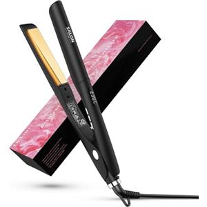 Dekuri Piastra Capelli 2 in 1, Piastra per Capelli in Titanio, Riscaldamento Rapido in 30s, Display LED 120-230℃, Piastre Capelli Professionale Ionic per Donne - Nero