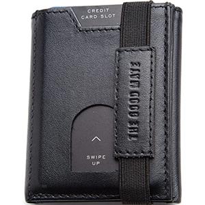 The Good Mate Portafoglio uomo slim con portamonete, scomparto banconote tradizionale e porta carte credito schermato - Portafogli in pelle vera | Smart wallet piccolo e sottile | Portacarte RFID