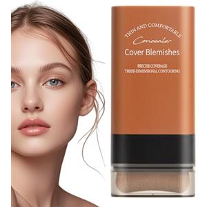 Generic Correttore in stick, fondotinta coreano, correttore per pelli mature, fondotinta con pennello integrato, formula idratante coreana, protezione solare SPF 50+, antirughe e idratante, finitura naturale