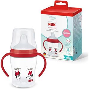 NUK Perfect Match Learner Biberon | 6+ mesi | 150 ml | Bicchiere antigoccia per bambini piccoli | Manici antiscivolo | Disney Minni | Confezione da 1