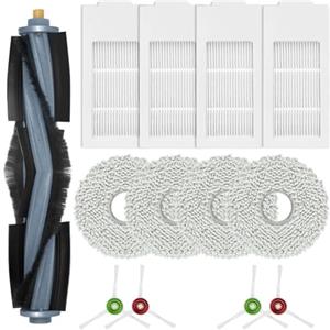 FUANA Per Yeedi Floor 3 Station Robot Aspirapolvere Parti Kit 13 Pz Compreso Spazzola Principale Filtro Mop Panni e Spazzole Laterali Robot Aspirapolvere Kit