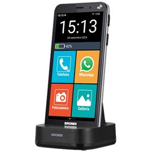 BRONDI - Amico Vero 4G Senior Phone 32GB 3GB Ram Display 5.7' Doppia SIM Android 14 2800mAh Nero