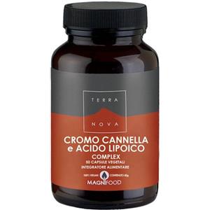 Forlive Terranova Cromo, Cannella e Acido Lipoico - Integratore alimentare - 50 Capsule Vegetali