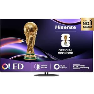 Hisense Smart TV OLED 55 4K 55A8DQ, Smart TV VIDAA con 1000+APP, Dolby Vision IQ, HDR 10+ Adaptive, 120Hz Game Mode PRO, Audio Dolby Atmos