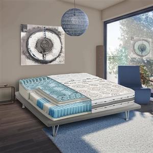 Talamo Italia Materasso Singolo Zita, sfoderabile in Memory Foam e Micromolle indipendenti, 100% Made in Italy, Anti acaro e Anallergico, Cm 80x190h25