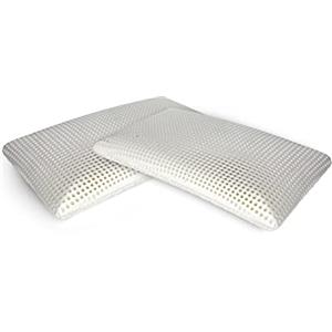 Talamo Italia Set di 4 guanciali Brandico, Cuscino per Letto, Poggiatesta Imbottito, Cuscinetto per Camera da Letto, Made in Italy, 70x40 h12 cm, Bianco