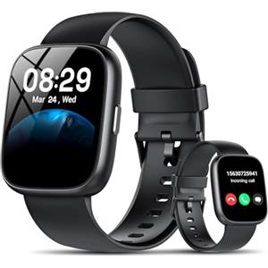 Cillso Smartwatch Uomo Donna con Effettua o Risposta Chiamate, 2.01" Orologio Smartwatch Contapassi/Cardiofrequenzimetro/Sonno, 110+ Modalità Sportivo Fitness Tracker