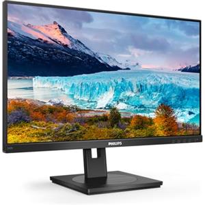 Philips 242S1AE - Monitor FHD da 24 pollici, regolabile in altezza (1920 x 1080, 75 Hz, VGA, DVI, HDMI, DisplayPort), colore: Nero