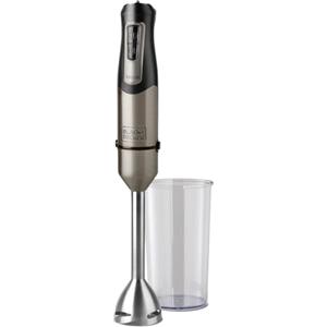 BLACK+DECKER BXHBA1000E - Frullatore a Immersione 1000W | 20 Velocità + Turbo | 4 Lame in Acciaio Inox Alta Prestazione | Piede e Accessori Lavabili | Design Ergonomico e Anti-Schizzi