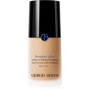 Giorgio Armani Fondotinta Rivitalizzante Designer Glow 30 ml - Texture Leggera, Effetto Radioso, SPF 15