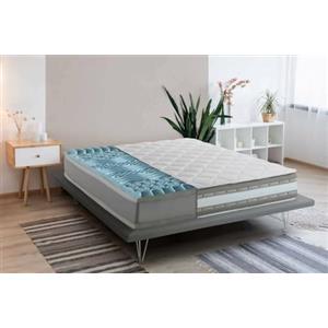 Talamo Italia - Materasso singolo Ursula, Materasso in Memory Foam e Gel a 9 zone differenziate, 100% Made in Italy, Anti acaro e Anallergico, Cm 80x200h27