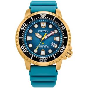 Citizen Orologio analogico al quarzo da uomo con cinturino in poliuretano BN0162-02X, Oro, Moderno