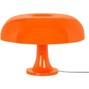 Artemide Nesso Lampada da Tavolo Arancio - Design Iconico di Giancarlo Mattioli, Materiale ABS, Dimensioni 34 cm x Ø 54 cm