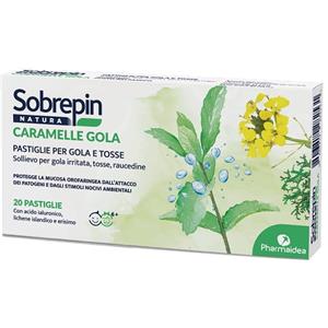 PHARMAIDEA Sobrepin Natura Caramelle Gola - 20 Pastiglie per Tosse e Gola Irritata