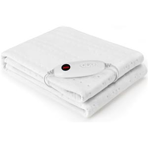 Clevich Sottovaso termico da 100 W, lavabile in lavatrice, per letto singolo, con 8 ore, spegnimento automatico, 6 livelli di temperatura, controller rimovibile (193 x 91 cm)