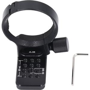 QWUUYEC Anello di Supporto Treppiede Obiettivo, Montaggio FE 24-105/85 / 24 / 135mm, Swiss 1/4 3/8 - Massima Stabilità, Alluminio CNC Anodizzato, Ideale Teleobiettivi