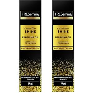 TRESemmé Olio Nutriente per Capelli Lamellar Shine trattamento leggero per la cura dei capelli per un effetto ultra gloss con tecnologia Lamellar 75 ml 2 pz