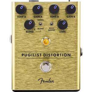 Fender Pugilist Pedale Distorsore per Chitarra Elettrica con Due Generator di Gain e Suono Flessibile