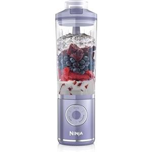 Ninja Blast Max Frullatore Portatile, 570 ml, Batteria Ricaricabile, Bicchiere Frullatore e Coperchio Anti-perdita, 3 Funzioni di Miscelazione, Smoothie, Frullati, Frutta Congelata, Lavanda BC251EULD