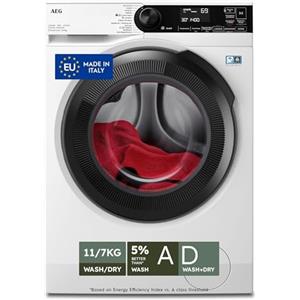 AEG Lavasciuga Libera installazione, LWR7D1174B, Serie 7000 ProSteam, 11+7 Kg, Vapore Refresh, 1400 Giri, Motore Inverter, Silenziosità 73 dB(A), Classe D