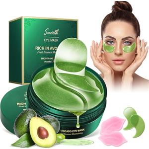 LFENYIGI 60PC Collagene Patch Occhi+2 Maschere per le Labbra,Cuscinetti per Gli Occhi Contro Gli Occhiaie,Rimuovono le Rughe e il Gonfiore