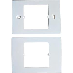 A2ZWORLD Adattatore Scatola 503 a 502 Bianco, Copri Cassetta Placca Per Cassetta 503, Supporto Riduttore per Termostati e Prodotti Smart Forma Quadrato, 120X86X3,5mm, Vite Incluso