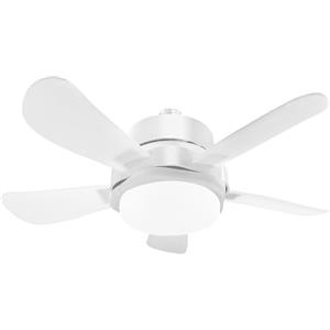 oxylops Ventilatore Soffitto con Luce LED,Ø40 cm,6 Velocità Silenzioso,Comando App/Telecomando,E27 con Base Inclusa,3 Temperature Colore,Reversibile Estivo/Inverno,Installazione Senza Operai (white)
