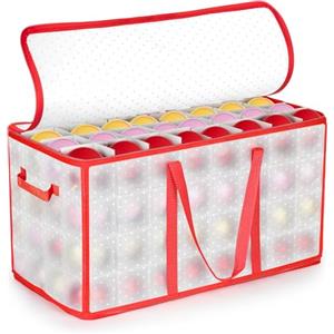 Seachrgif Contenitore Palline di Natale 128 Comparti, Organizer Porta Scatola Custodia Borsa Palline Natale XL Organizer Decorazioni Natalizie