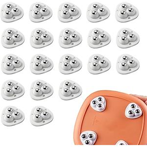 peiyee 20 Pezzi Rotelle Girevoli Autoadesive a 360°, Mini Rotelle per Piccoli Mobili, Rotelle Autoadesive per Mobili Piccola, Mini Rotelle per Mobili, ad Esempio Pattumiera, Sedie, Tavoli