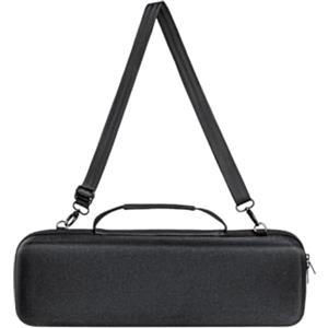 F Fityle Custodia per il trasporto di giocattoli musicali, borsa portaoggetti leggera e robusta, organizer portatile per sintetizzatori, per concerti, viaggi, Nero