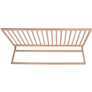 Safetots Paraletto extra largo extra alto in legno, naturale, 60 cm di altezza x 140 cm di larghezza, sponda per letto per bambini per la sicurezza, preassemblata, facile installazione