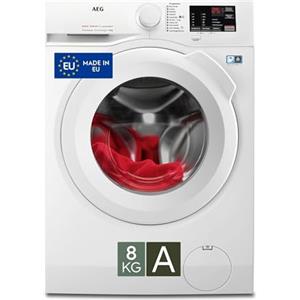AEG Serie 6000 Lavatrice a Carica Frontale 8 kg, L6FBI6W8 Tecnologia ProSense® & Cesto Gentle Care, Classe A, 847x596x547 mm, Bianco
