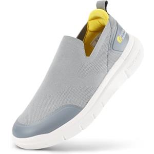 FitVille Scarpe Slip on Uomo da Passeggio Pianta Larga Sneaker Casual Comode Running Leggere per Piedi Gonfi 42.5 EU X-Larga