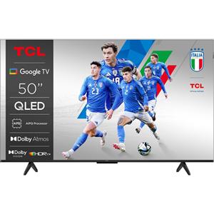 TCL Smart TV 50 Pollici 4K Ultra HD Display QLED Sistema Google TV Dolby Vision/Atmos HDR10+ Classe F colore Nero - 50P79K