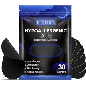 HUALIJIA Cerotti Bocca per Dormire, 30 Pezzi Mouth Tape for Sleeping, Comodi Anti Russare Cerotti per la Bocca per Dormire, Migliora la Qualità del Riposo, Favorisce la Respirazione Nasale