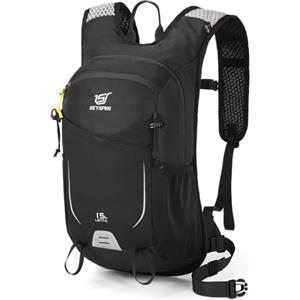 SKYSPER Zaino da trekking 15L con tasca spalla, piccolo zaino da trekking con schiena ventilata per donne e uomini
